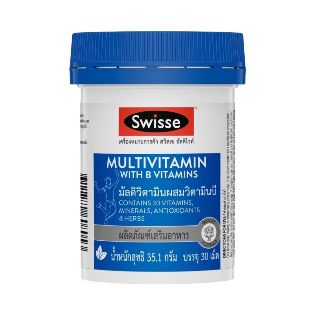 Swisse Ultivite Multivitamin with B Vitamins (30 tablets)