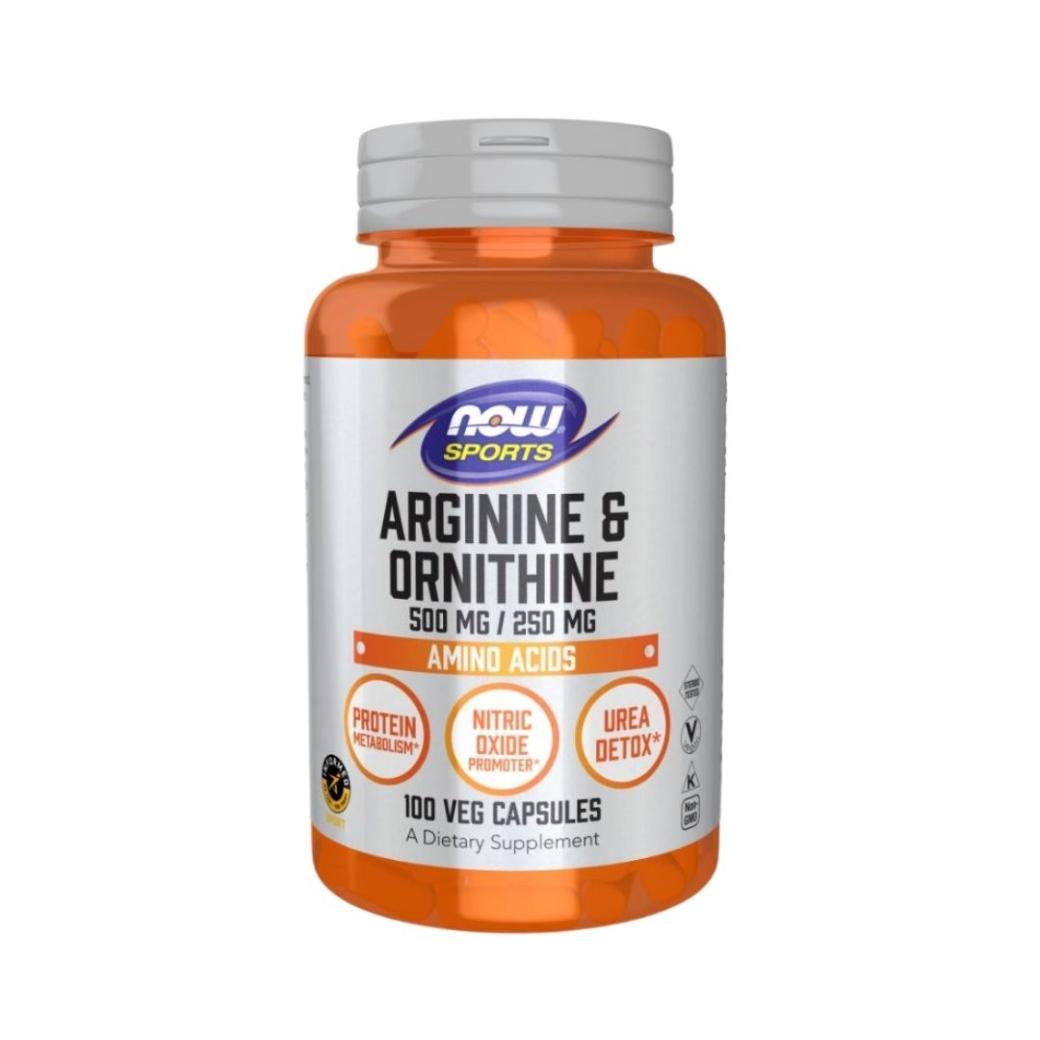 Now Foods Arginine&Ornithine (100 Capsules)